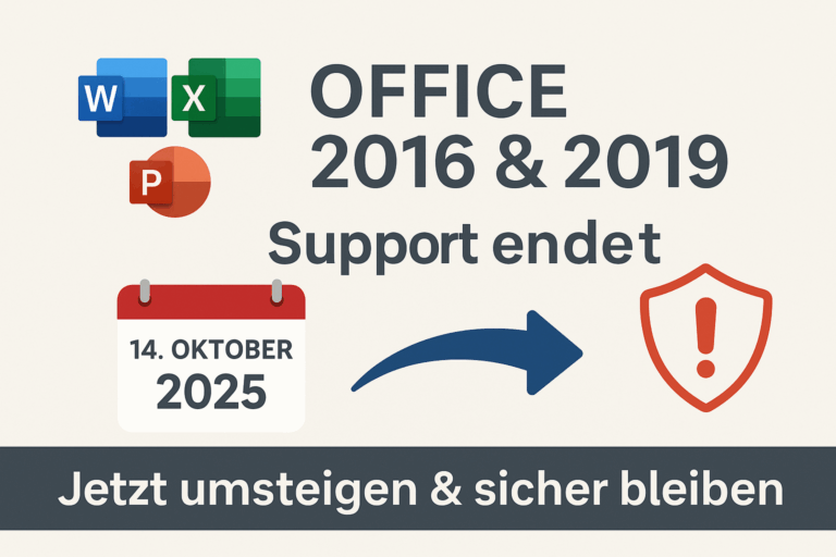 Microsoft Office Support 2016 und 2019 endet
