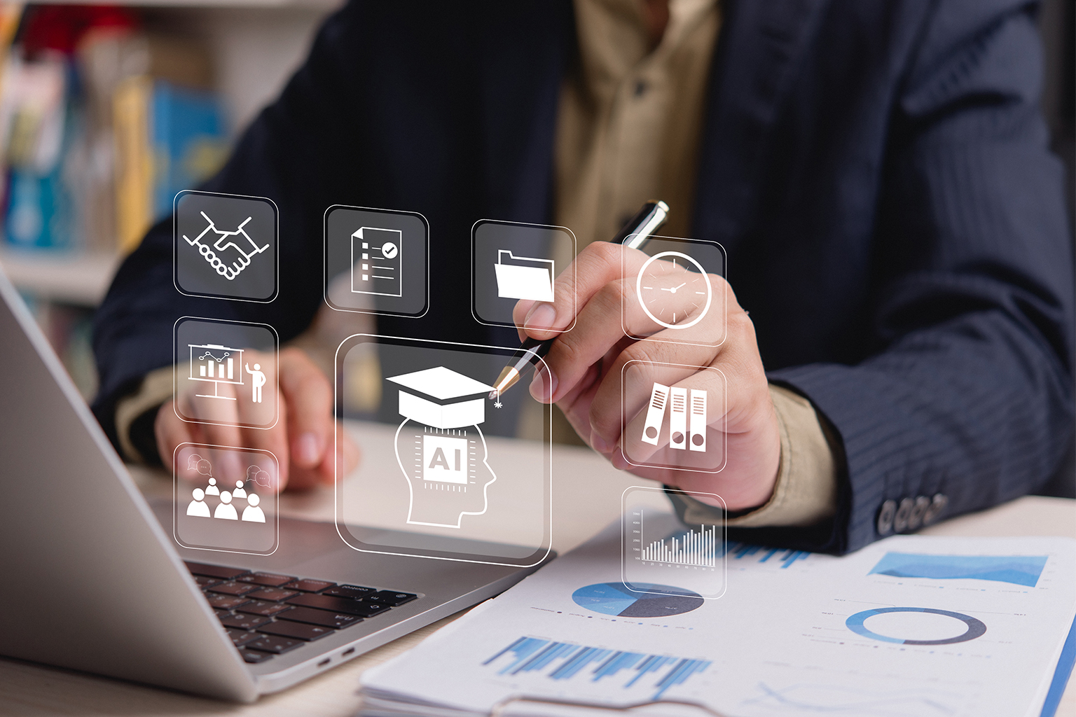 Symbolbild: KI in der Unterrichtsplanung als digitales Assistenzsystem